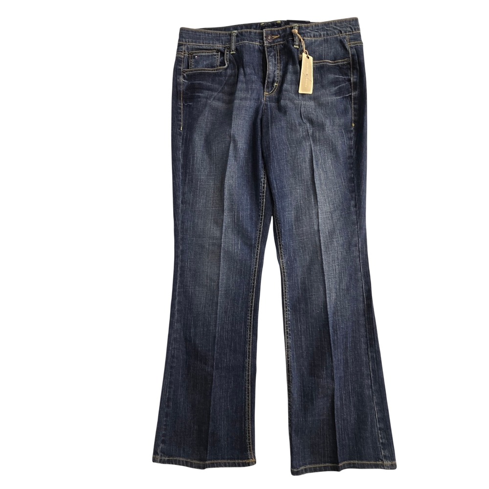 Tommy Hilfiger American Hope Bootcut Jeans Womens 14R Dark Wash Classic Rise NEW